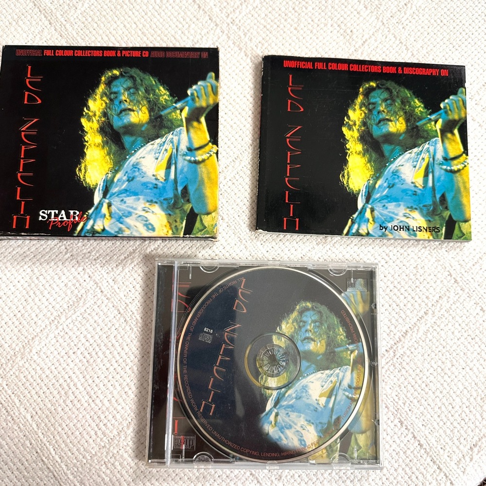 VTG 97 Led Zeppelin Star Profile Audio Documentary CD & 100 Page Book